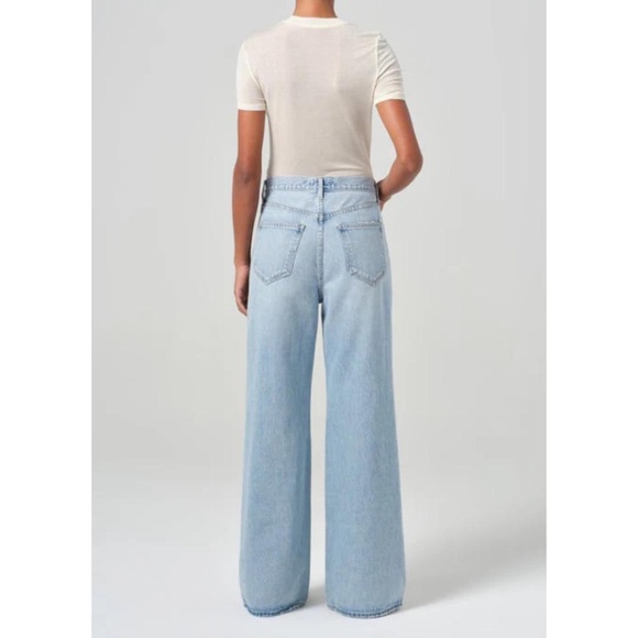 AGOLDE Dame Wide Leg Jeans in Conflict NWT - Picture 4 of 15